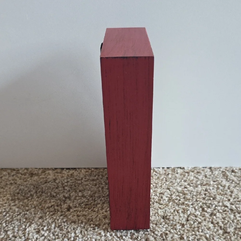 Winter - Snowman Holiday Decor with Red Accents - Wood